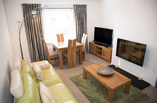 living room self catering accommodation