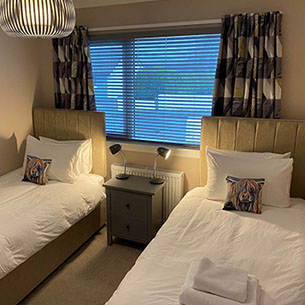 twin room in our Portree self catering