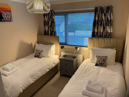 twin room accommodation in Portree on the Isle of Skye